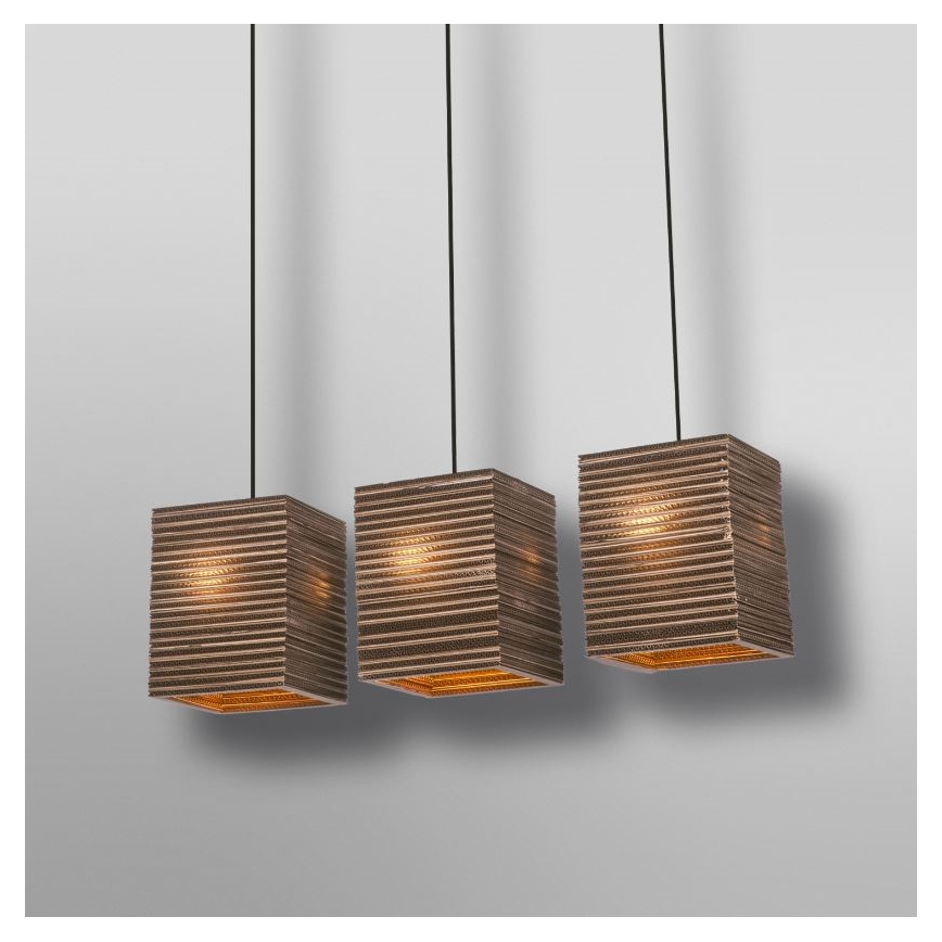 Ledvance - Żyrandol na lince DECOR CARDBOARD 3xE27/15W/230V