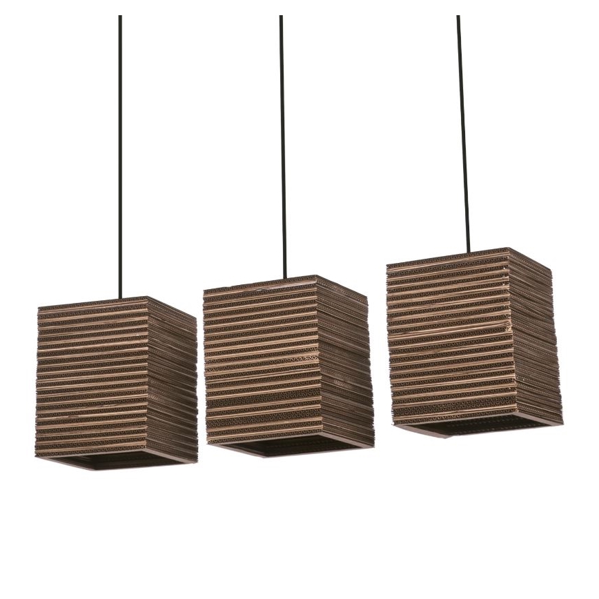 Ledvance - Żyrandol na lince DECOR CARDBOARD 3xE27/15W/230V