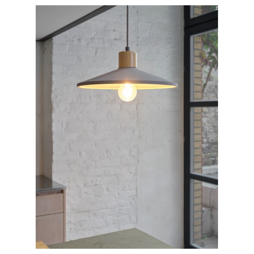 Ledvance - Żyrandol na lince DECOR CONCRETE 1xE27/15W/230V śr. 32 cm beton szary