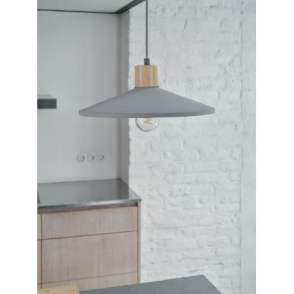 Ledvance - Żyrandol na lince DECOR CONCRETE 1xE27/15W/230V śr. 32 cm beton szary