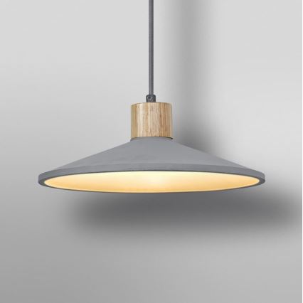 Ledvance - Żyrandol na lince DECOR CONCRETE 1xE27/15W/230V śr. 32 cm beton szary