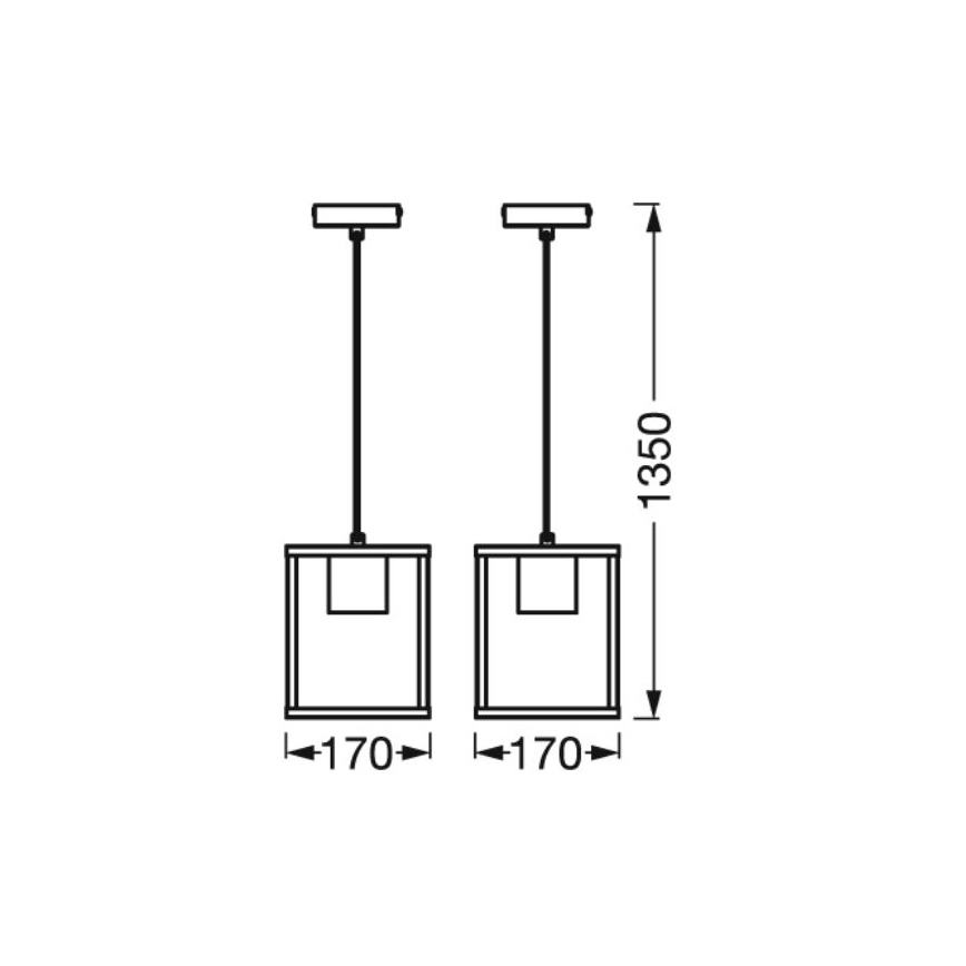 Ledvance - Żyrandol na lince DECOR NAIROBI 1xE27/15W/230V figowiec