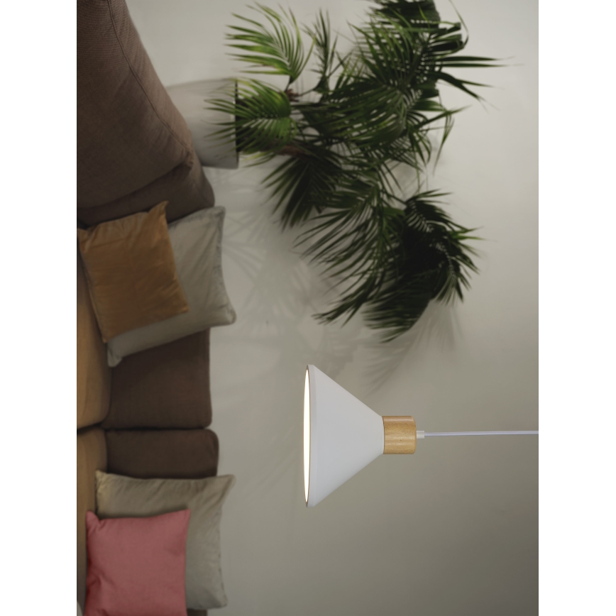 Ledvance - Żyrandol na lince DECOR PLASTER 1xE27/25W/230V śr. 22 cm gips biały
