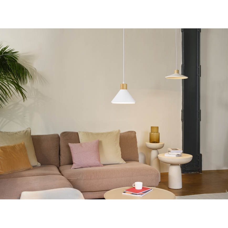 Ledvance - Żyrandol na lince DECOR PLASTER 1xE27/25W/230V śr. 22 cm gips biały