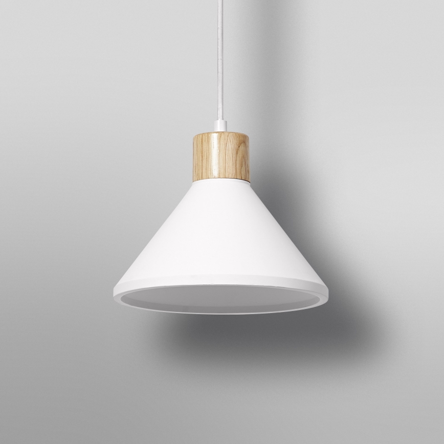 Ledvance - Żyrandol na lince DECOR PLASTER 1xE27/25W/230V śr. 22 cm gips biały