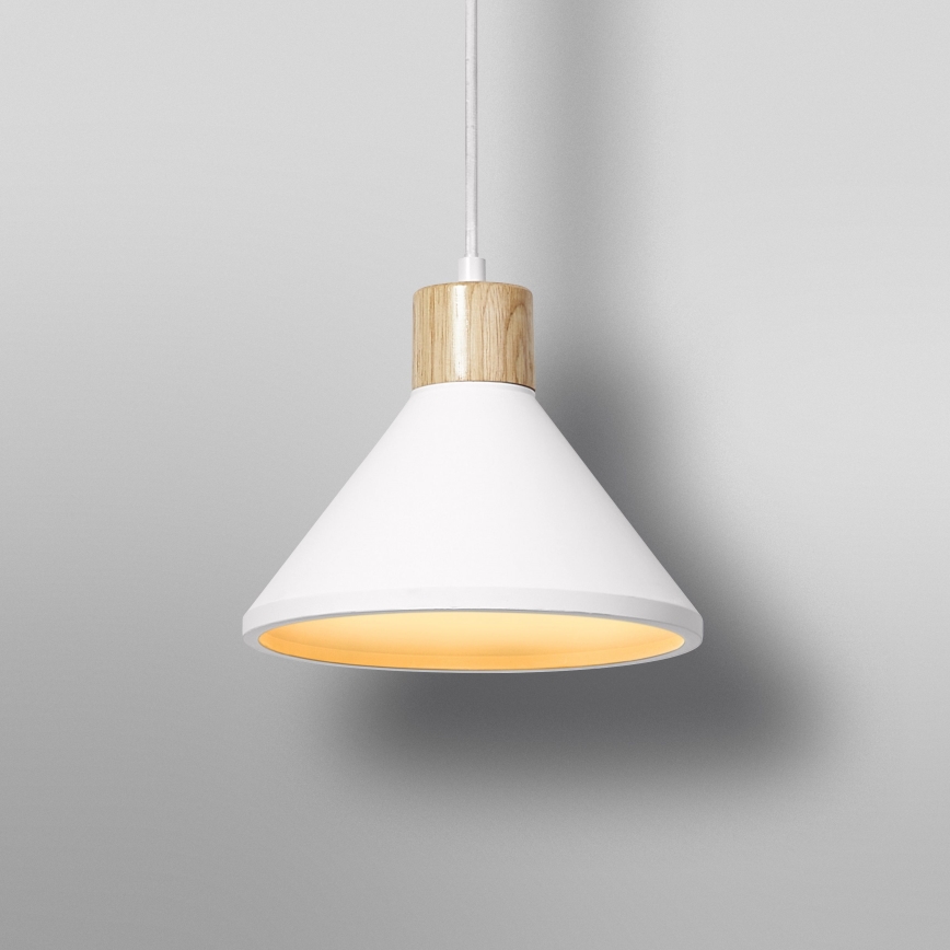 Ledvance - Żyrandol na lince DECOR PLASTER 1xE27/25W/230V śr. 22 cm gips biały