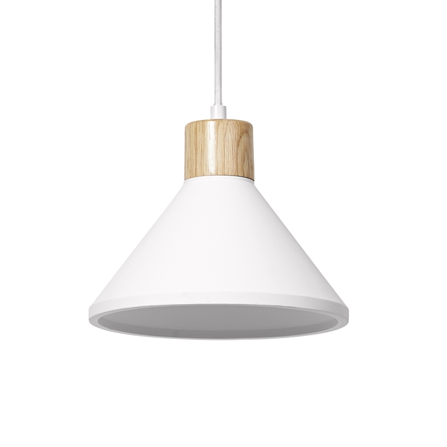 Ledvance - Żyrandol na lince DECOR PLASTER 1xE27/25W/230V śr. 22 cm gips biały
