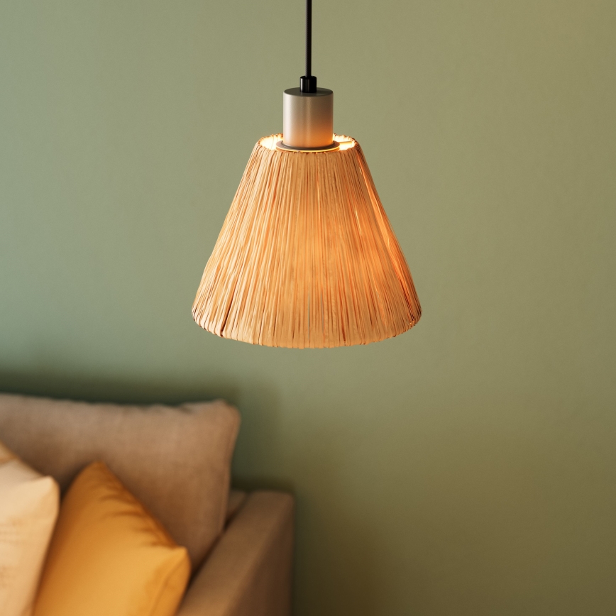 Ledvance - Żyrandol na lince DECOR RAFFIA 1xE27/15W/230V rafia