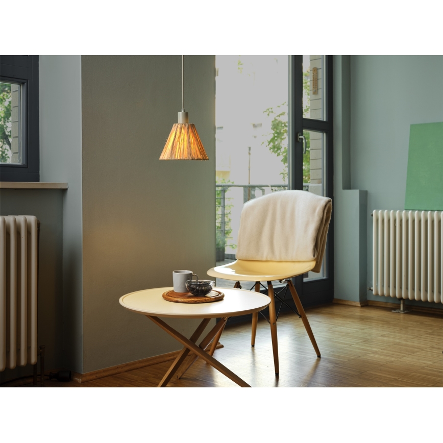Ledvance - Żyrandol na lince DECOR RAFFIA 1xE27/15W/230V rafia