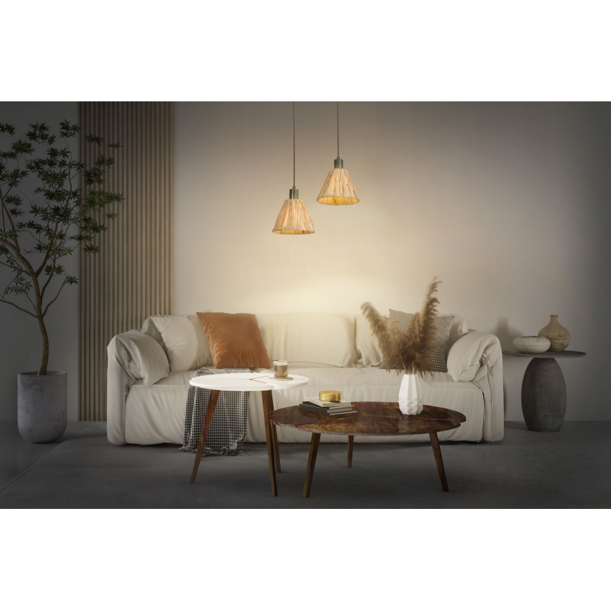 Ledvance - Żyrandol na lince DECOR RAFFIA 1xE27/15W/230V rafia