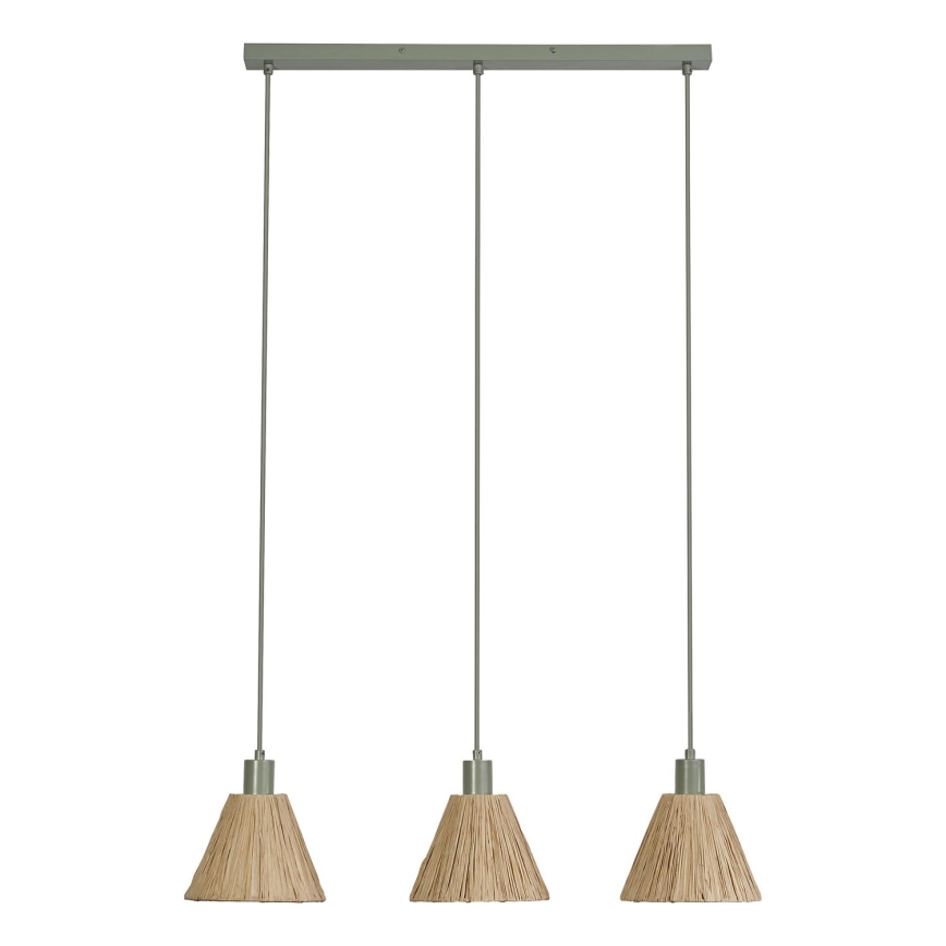 Ledvance - Żyrandol na lince DECOR RAFFIA 3xE27/15W/230V rafia