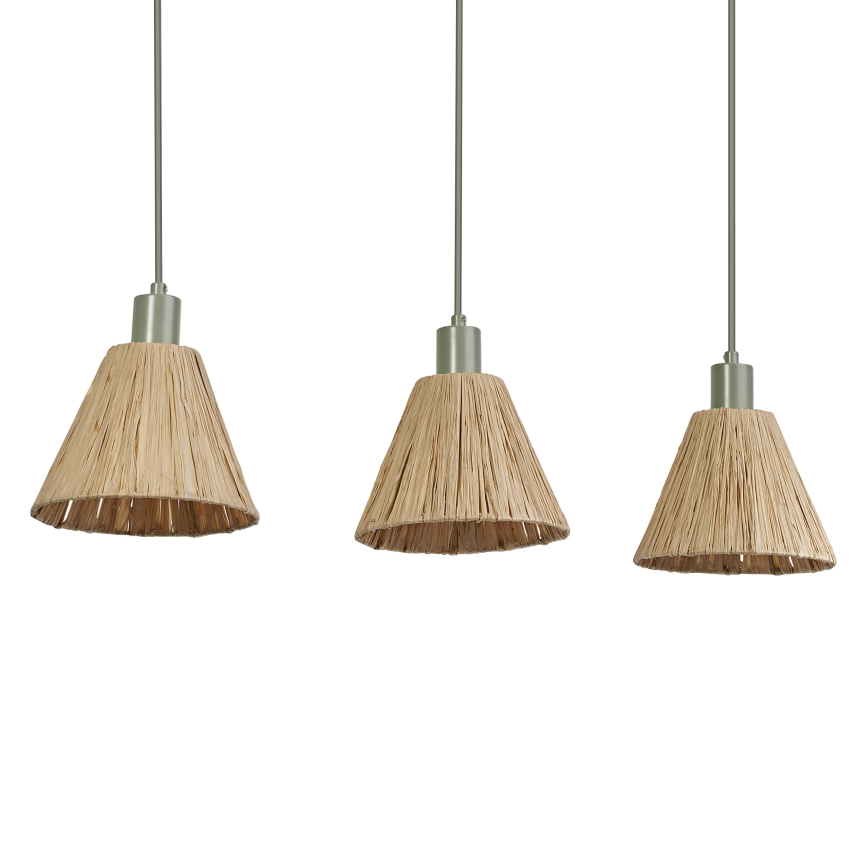 Ledvance - Żyrandol na lince DECOR RAFFIA 3xE27/15W/230V rafia