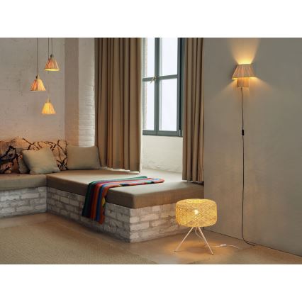 Ledvance - Żyrandol na lince DECOR RAFFIA 3xE27/15W/230V rafia