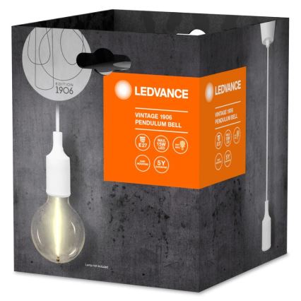 Ledvance - Żyrandol na lince PENDULUM BELL 1xE27/15W/230V biała +