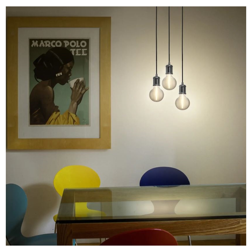 Ledvance - Żyrandol na lince PENDULUM ROBBIN 1xE27/15W/230V chrom błyszczący