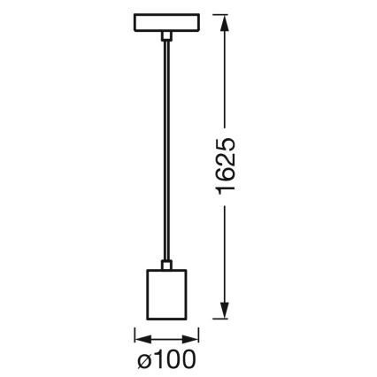 Ledvance - Żyrandol na lince PENDULUM ROBBIN 1xE27/15W/230V chrom błyszczący