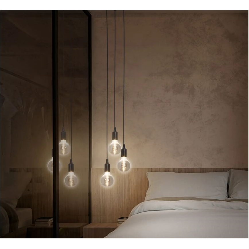 Ledvance - Żyrandol na lince PENDULUM ROBBIN 1xE27/15W/230V czarne