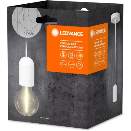 Ledvance - Żyrandol na lince PENDULUM ROUND 1xE27/15W/230V biała +