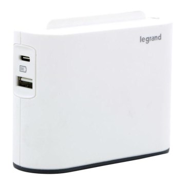 Legrand 049401 - Rozgałęźnik 2Z Typ C + USB-A + USB-C biały