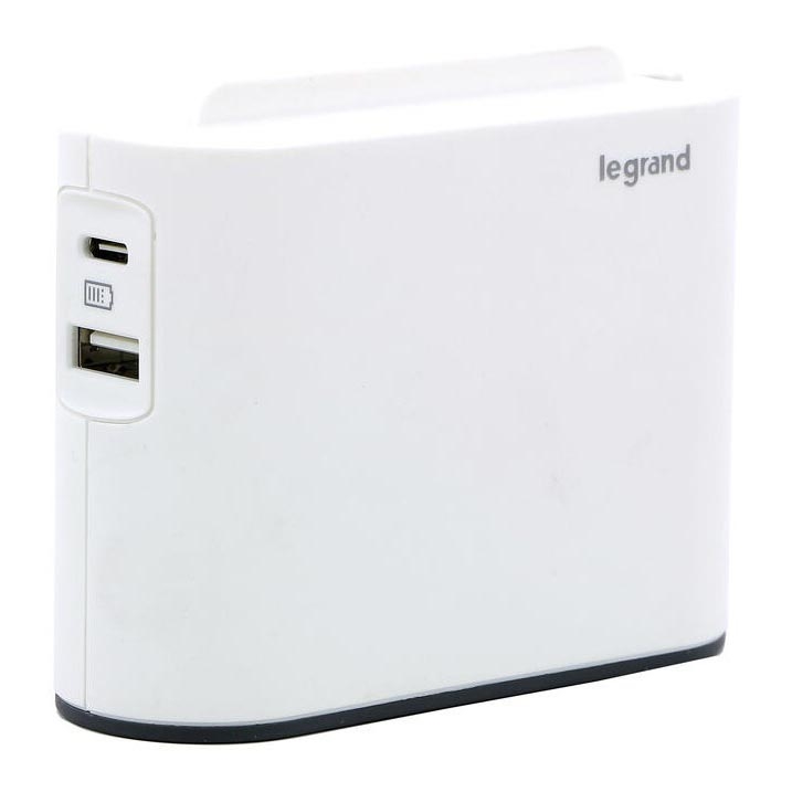 Legrand 049401 - Rozgałęźnik 2Z Typ C + USB-A + USB-C biały