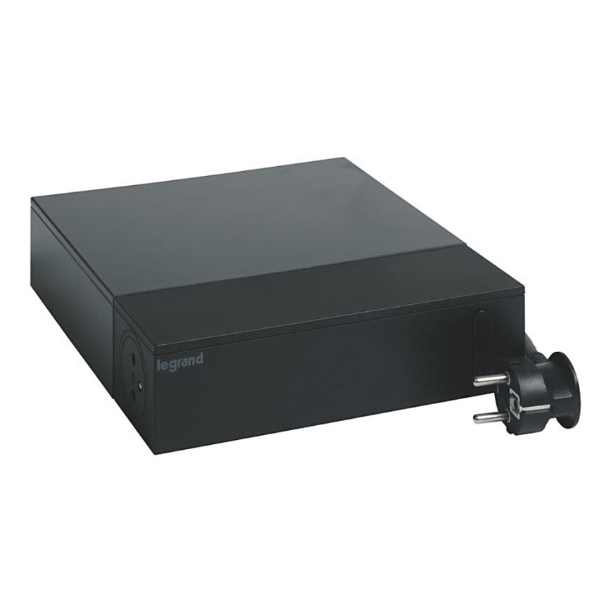 Legrand 049430 - HUB multimedialny z wyłącznikiem 4Z Typ E + 4Z Typ C 2m czarny