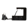 Legrand 050412 - Przedłużacz z przełącznikiem do blatu stołu 4Z Typ E + 2x USB-A 1,5m czarny