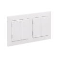 Legrand - 2x Podwójny łącznik schodowy nr 5 z ramką SUNO biały