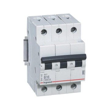 Legrand - 3-biegunowy wyłącznik nadprądowy RX3 3P B 16A 6000A