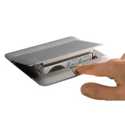 Legrand 54023 - Minipuszka POP-UP do wyposażenia 2x4M stal nierdzewna