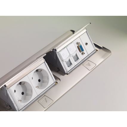 Legrand 54023 - Minipuszka POP-UP do wyposażenia 2x4M stal nierdzewna