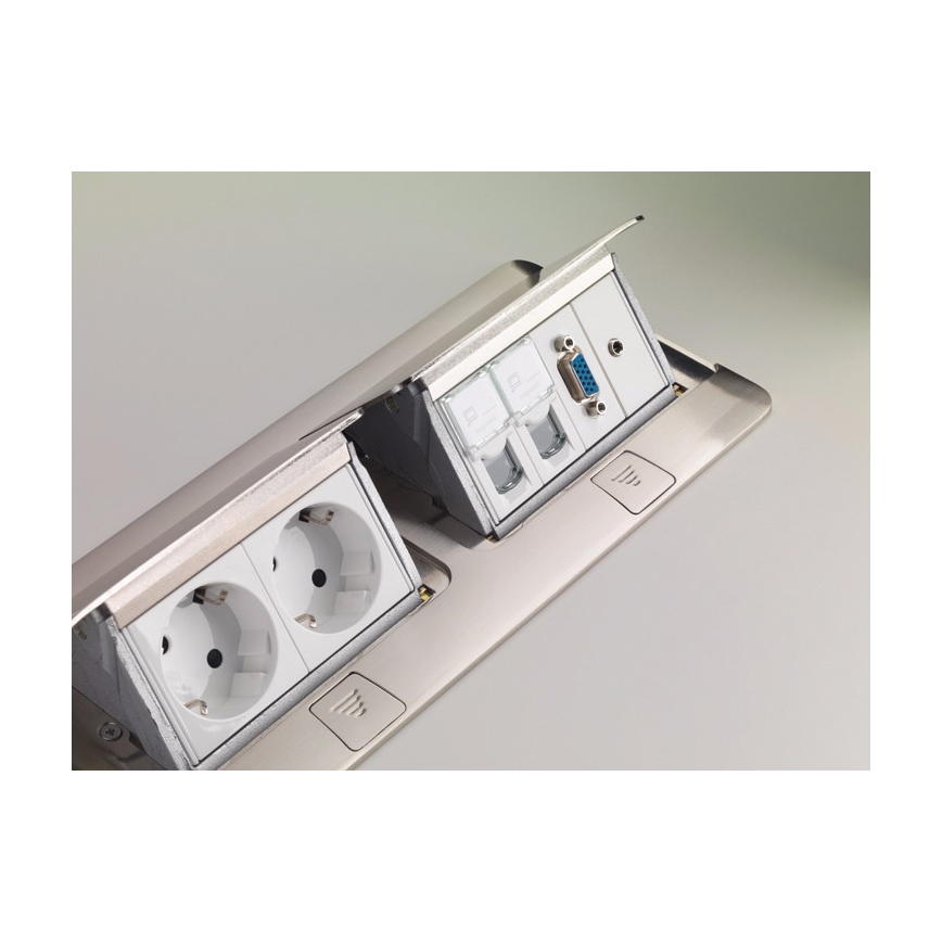 Legrand 54023 - Minipuszka POP-UP do wyposażenia 2x4M stal nierdzewna