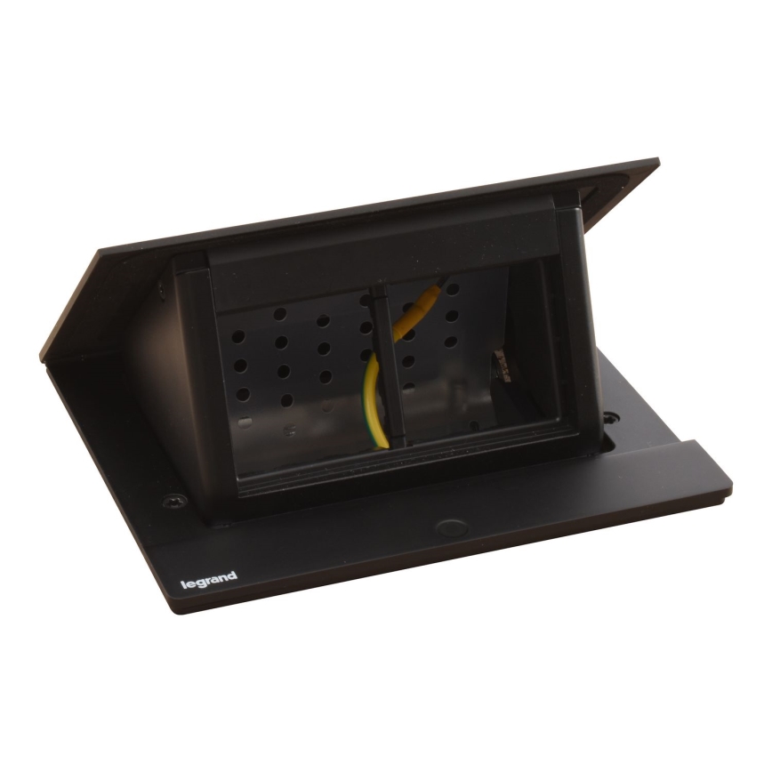Legrand 654802 - Minipuszka do deski stołu POP-UP 4M czarna