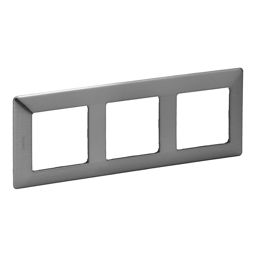 Legrand 754153 - Ramka dla przełączników VALENA LIFE 3P stal nierdzewna