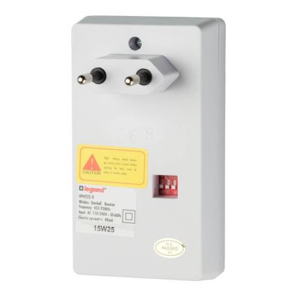 Legrand 94222 - Bezprzewodowy dzwonek ELIOT 230V biały