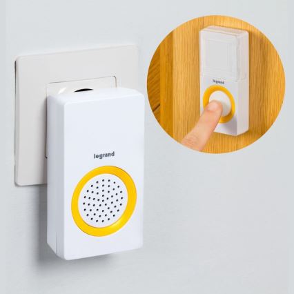 Legrand 94222 - Bezprzewodowy dzwonek ELIOT 230V biały