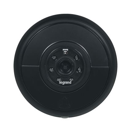 Legrand 94231 - Bezprzewodowy dzwonek + WIFI kamera ELIOT czarny