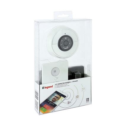 Legrand 94232 - Bezprzewodowy dzwonek + WIFI kamera ELIOT biały