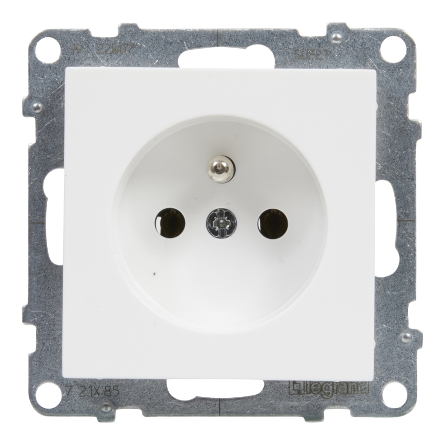 Legrand - Gniazdko domowe bez ramki 250V/16A SUNO białe