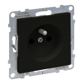 Legrand - Gniazdko domowe bezramkowe 250V/16A SUNO czarne