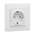 Legrand - Gniazdko domowe SCHUKO z ramką NILOE STEP 250V białe