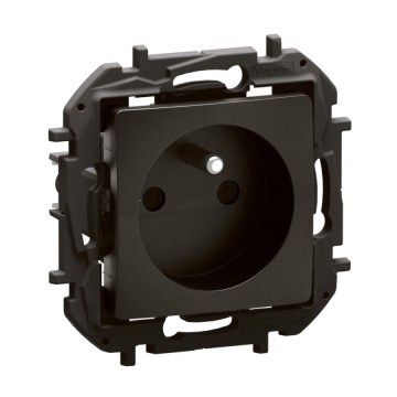 Legrand - Gniazdo domowe bez ramki 250V/16A NILOE czarne