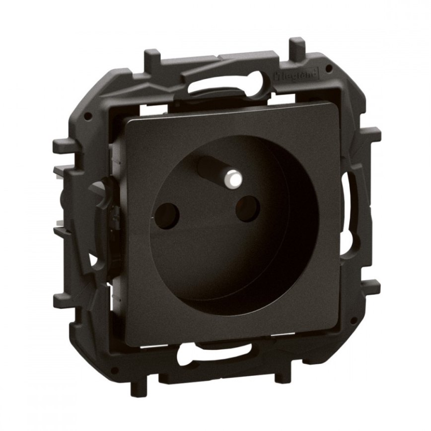 Legrand - Gniazdo domowe bez ramki 250V/16A NILOE czarne