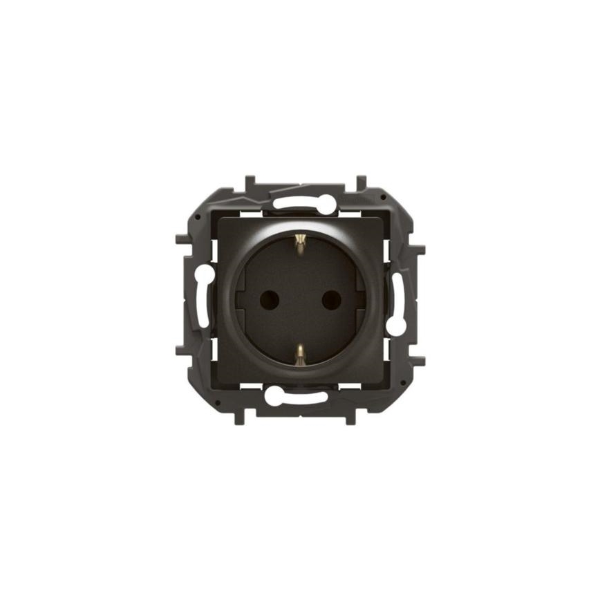 Legrand - Gniazdo domowe SCHUKO 250V/16A NILOE czarne
