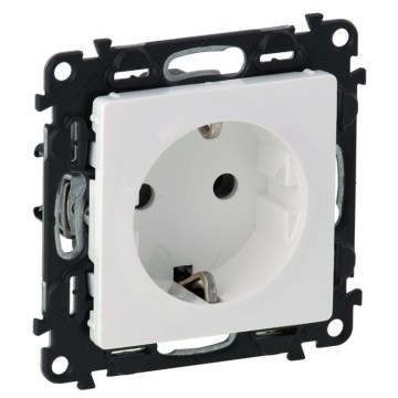 Legrand - Gniazdo domowe SCHUKO bez ramki VALENA LIFE 250V czarne