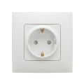 Legrand - Gniazdo domowe SCHUKO z ramką NILOE 250V białe