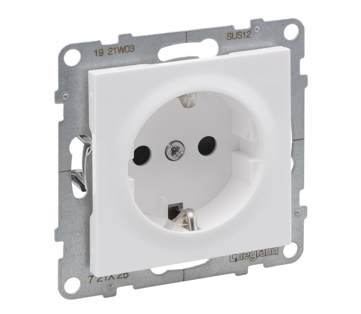 Legrand - Gniazdo elektryczne SCHUKO 250V/16A SUNO białe