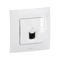 Legrand - Gniazdo Ethernet RJ45 z ramką NILOE białe