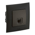 Legrand - Gniazdo Ethernet RJ45 z ramką NILOE czarne