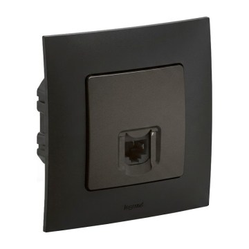 Legrand - Gniazdo Ethernet RJ45 z ramką NILOE czarne