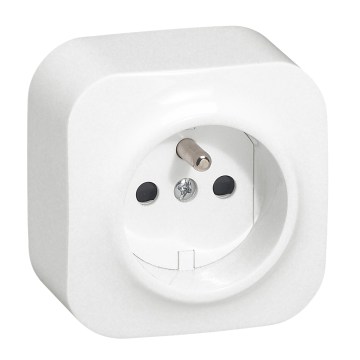Legrand - Gniazdo ścienne domowe FORIX 250V białe